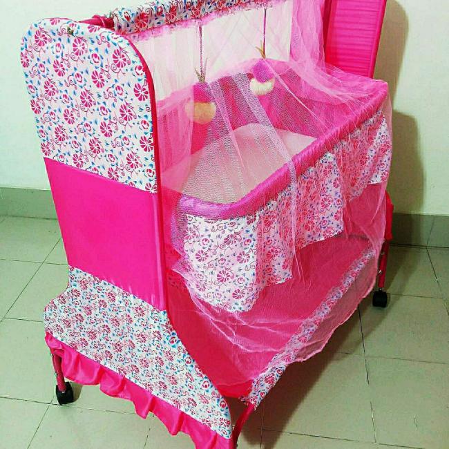 732 Model baby dolna pink colour 0 to 4 years