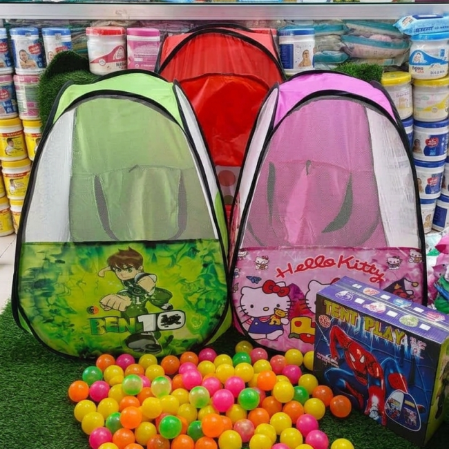 Baby Tent Play House with 50 Ball Multi Colour